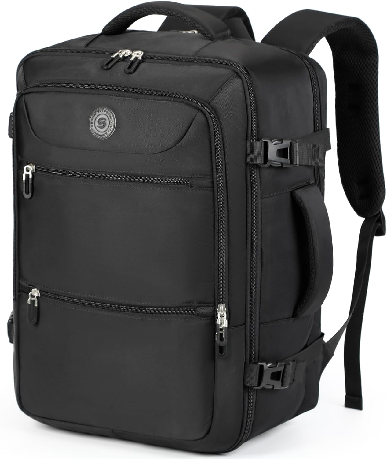 Travel Laptop Backpack, Extra Large Backpacks, Flight Approved Daypack, Business Bag Fit 17.3 inch Laptop for Men Women (Black)